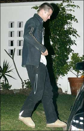 Brad Pitt in Ugg boots